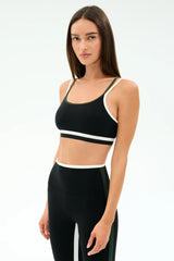 Eva Rigor Double Strap Bra - Black/Military
