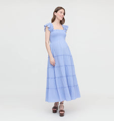 Couturebud The Maternity Ellie Maxi Nap Dress - Bluebird