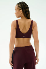 Airweight Scoop Back Bra - Dark Cherry