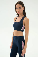 Lexi Rigor Bra - Indigo/Blush
