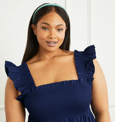 Couturebud The Maeve Headband - Aqua Blue Grosgrain