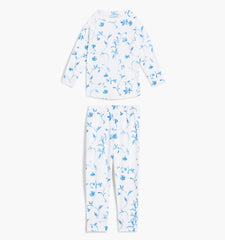 Couturebud The Tiny PJ Set - Blue Botanical