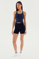 Ashby Rib Crop - Indigo