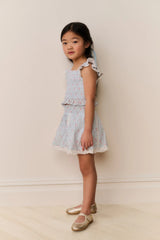 Little Girls Jeanna Floral Cotton Top
