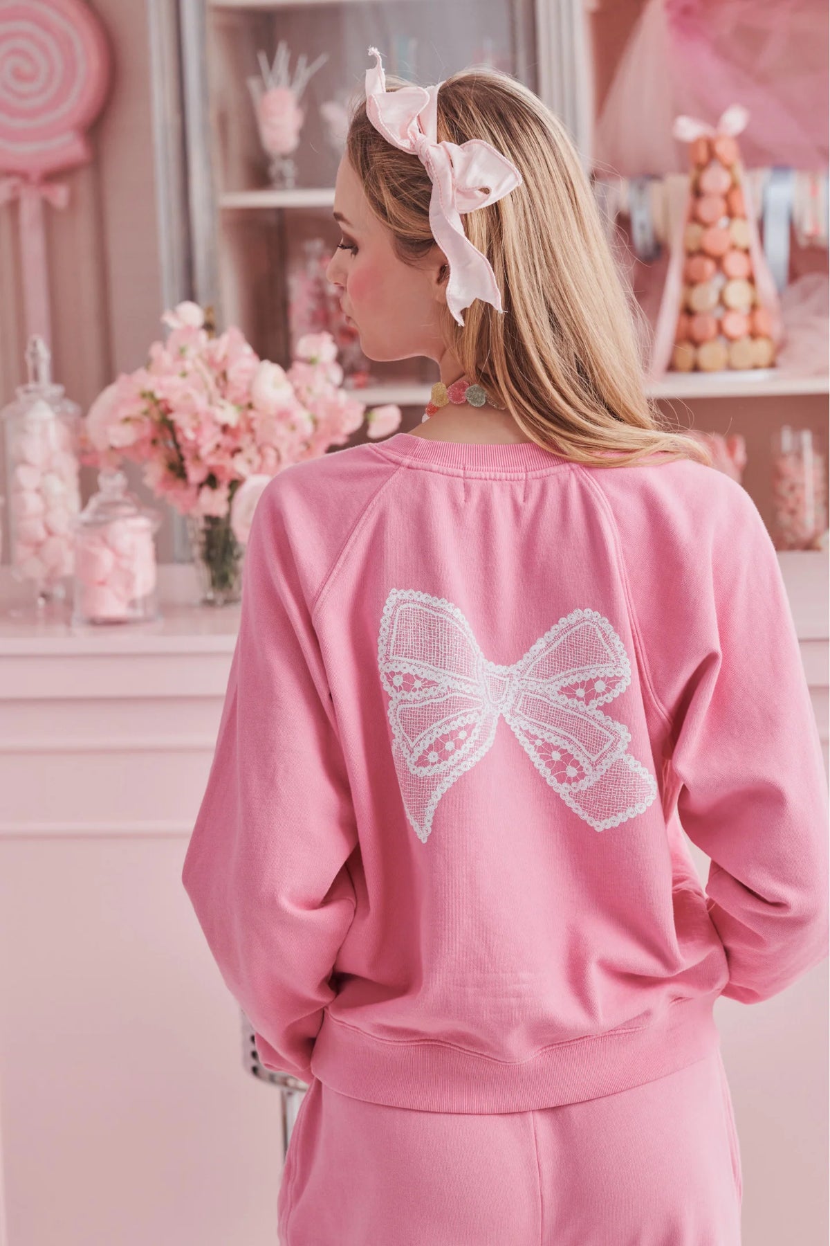 Couturebud x Roller Rabbit Vintage Valentine Classic Crewneck