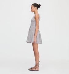 CouturebudThe Cosima Mini Nap Dress - Chocolate Gingham