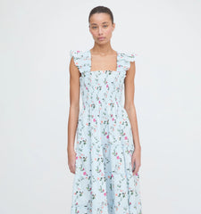 Couturebud The Ellie Nap Dress - Pond Floral Poplin