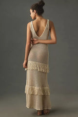 Sunday In Brooklyn Crochet Ruffle Dress