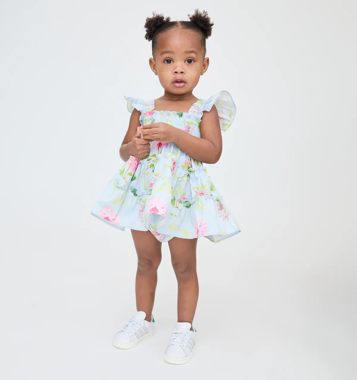 Couturebud The Baby Ellie Nap Dress - Hydrangea Chintz