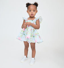 Couturebud The Baby Ellie Nap Dress - Hydrangea Chintz