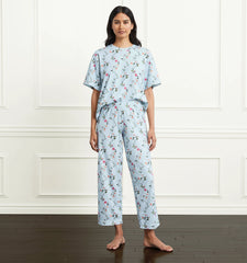 Couturebud The Alice Sleep Pants - Pond Floral