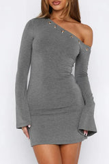 Live Loud Long Sleeve Mini Dress