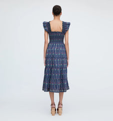 CouturebudThe Ellie Nap Dress - Navy Trailing Fern