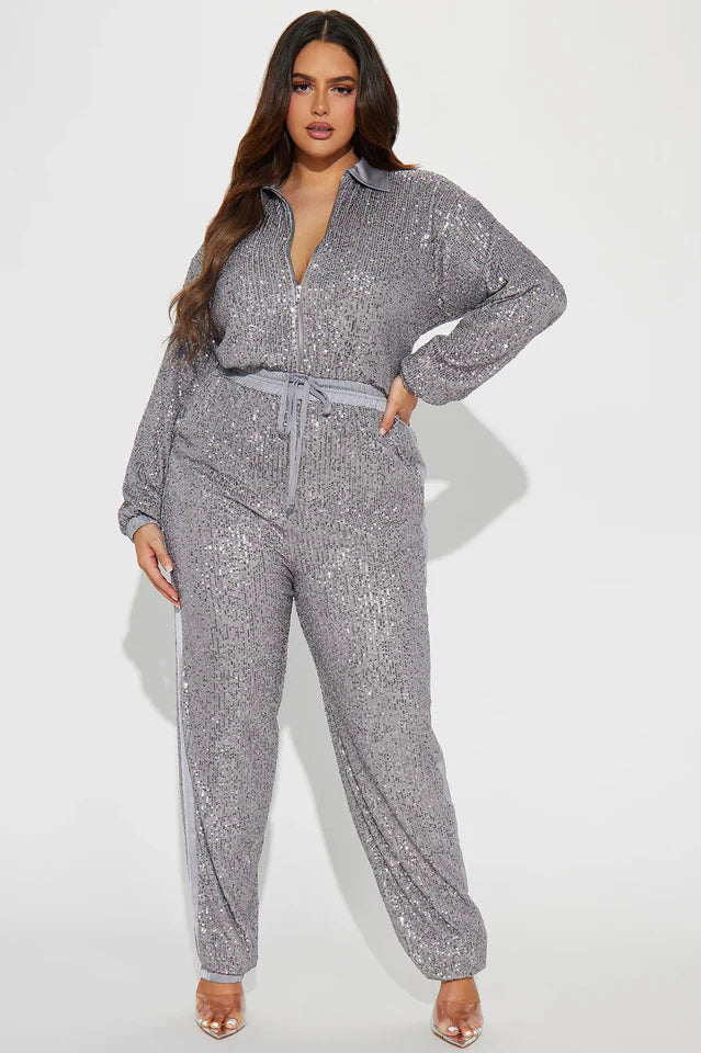 Only Your Sparkle Sequin Jumpsuit