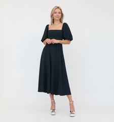 Couturebud The Matilda Dress - Black Crepe