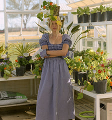 CouturebudThe Madeline Nap Dress - Navy Gingham