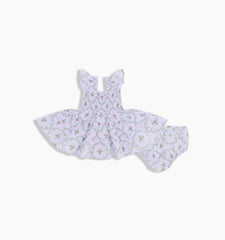 CouturebudThe Hill House x La Coqueta Baby Ellie Nap Dress - Lilac Trellis