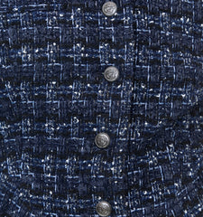 Couturebud The Valentina Jacket - Navy Tweed