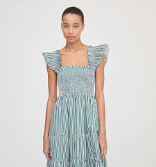 CouturebudThe Ellie Nap Dress - Green Stripe