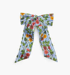 CouturebudThe Belle Bow - Geranium Stripe