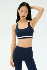 Miles Rigor Bra - Indigo/White