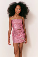 Girls Wrenlynn Stretch Sequin Top