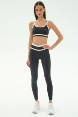 Mason High Waist Rigor Full Length - Graphite/White