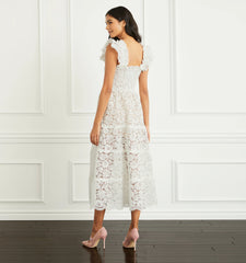 Couturebud The Lace Ellie Nap Dress - White Lace