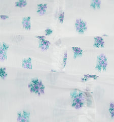 Couturebud The Organza Anjuli Nap Dress - Spearmint/Lilac Floral Jacquard