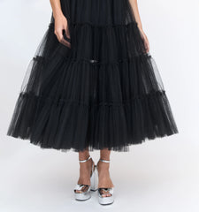 Couturebud The Tulle Ellie Nap Dress - Black Tulle