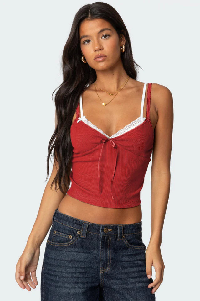 Lacey Layered Tank Top