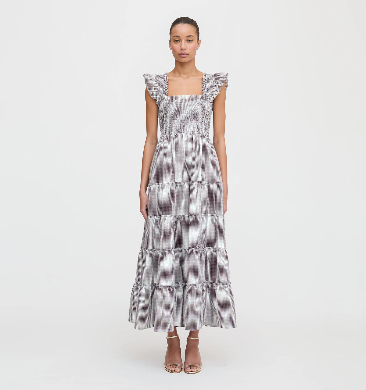 CouturebudThe Ellie Maxi Nap Dress - Chocolate Gingham