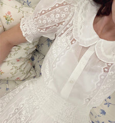 CouturebudThe Adelaide Top - White Broderie Voile