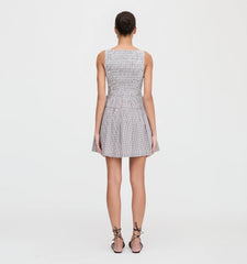 CouturebudThe Cosima Mini Nap Dress - Chocolate Gingham