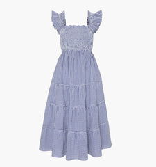 Couturebud The Ellie Nap Dress - Navy Gingham