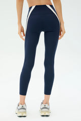 Miles High Waist Rigor 7/8 - Indigo/White