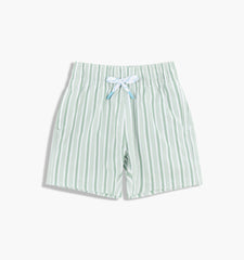 CouturebudThe Baby Julien Swim Trunk - Apple Green Stripe
