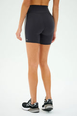 Ella High Waist Airweight Short - Graphite/White