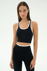 Amber Airweight Bralette - Black/White