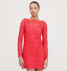 Couturebud The Eliza Mini Dress - Poppy Lace