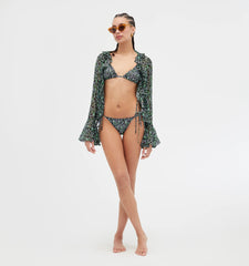 Couturebud The Alessia Bikini - Black Lily of the Valley