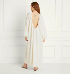 Couturebud The Simone Dress - Coconut Milk Crepe