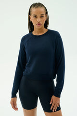 Brooks Fleece Long Sleeve Sweatshirt - Indigo