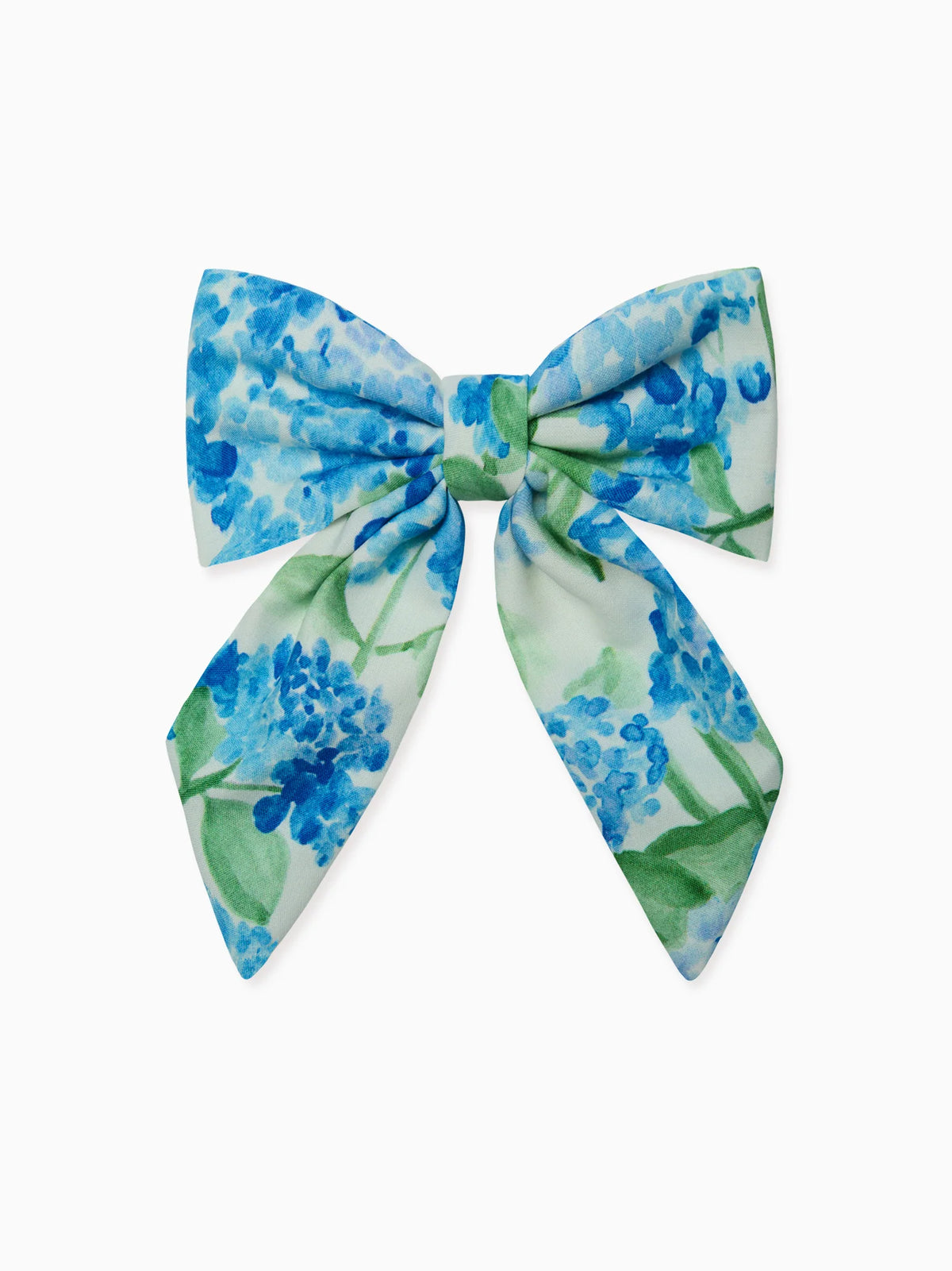 CouturebudThe Hill House x La Coqueta Girls Bow Clip - Blue Watercolor Hydrangea
