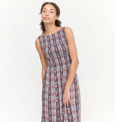 Couturebud The Cosima Nap Dress - Navy Emma Stripe