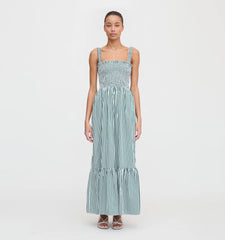CouturebudThe Anjuli Nap Dress - Green Stripe