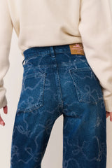 Dessa Crystal Bow Jeans
