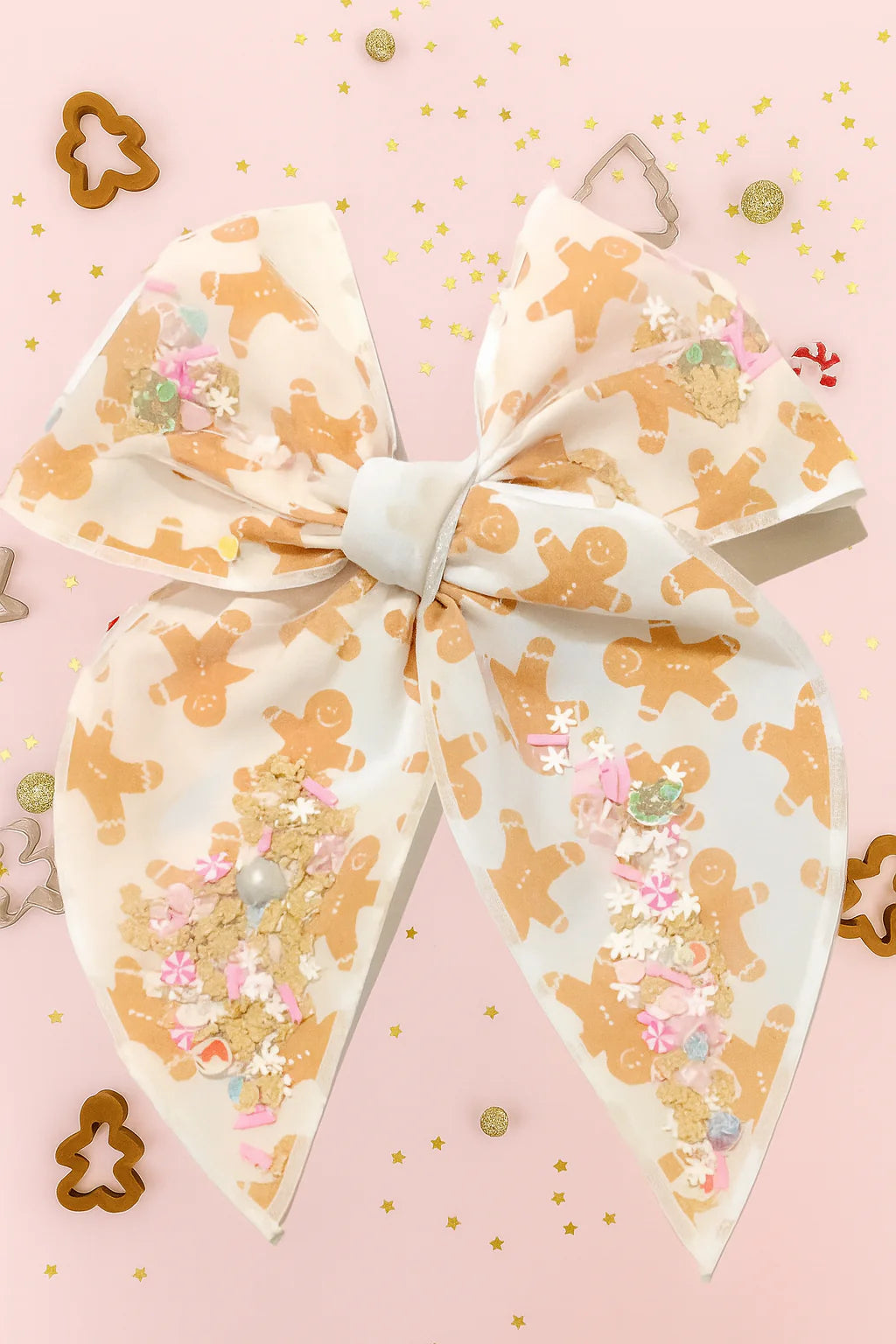 Mesh Shaker Bow - Gingerbread Giggles