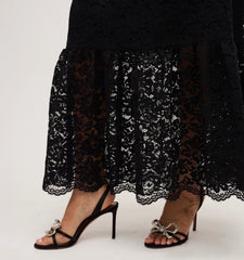 Couturebud The Lace Anjuli Nap Dress - Black Lace