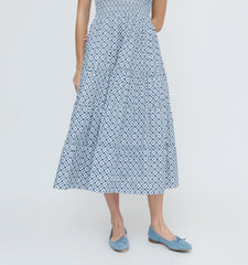 CouturebudThe Ellie Nap Dress - Navy Circular Lattice